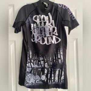 93Brand Rash Guard Men’s Large “Grafitti” Short Sleeve BJJ MMA